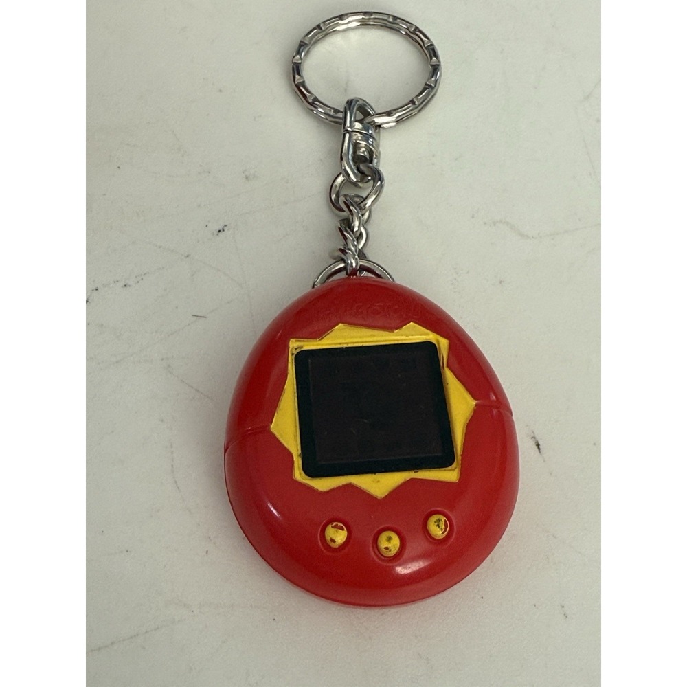 1997‎ red Tamagotchi McDonald's Bandai Toy Keychain keyring Not A Game